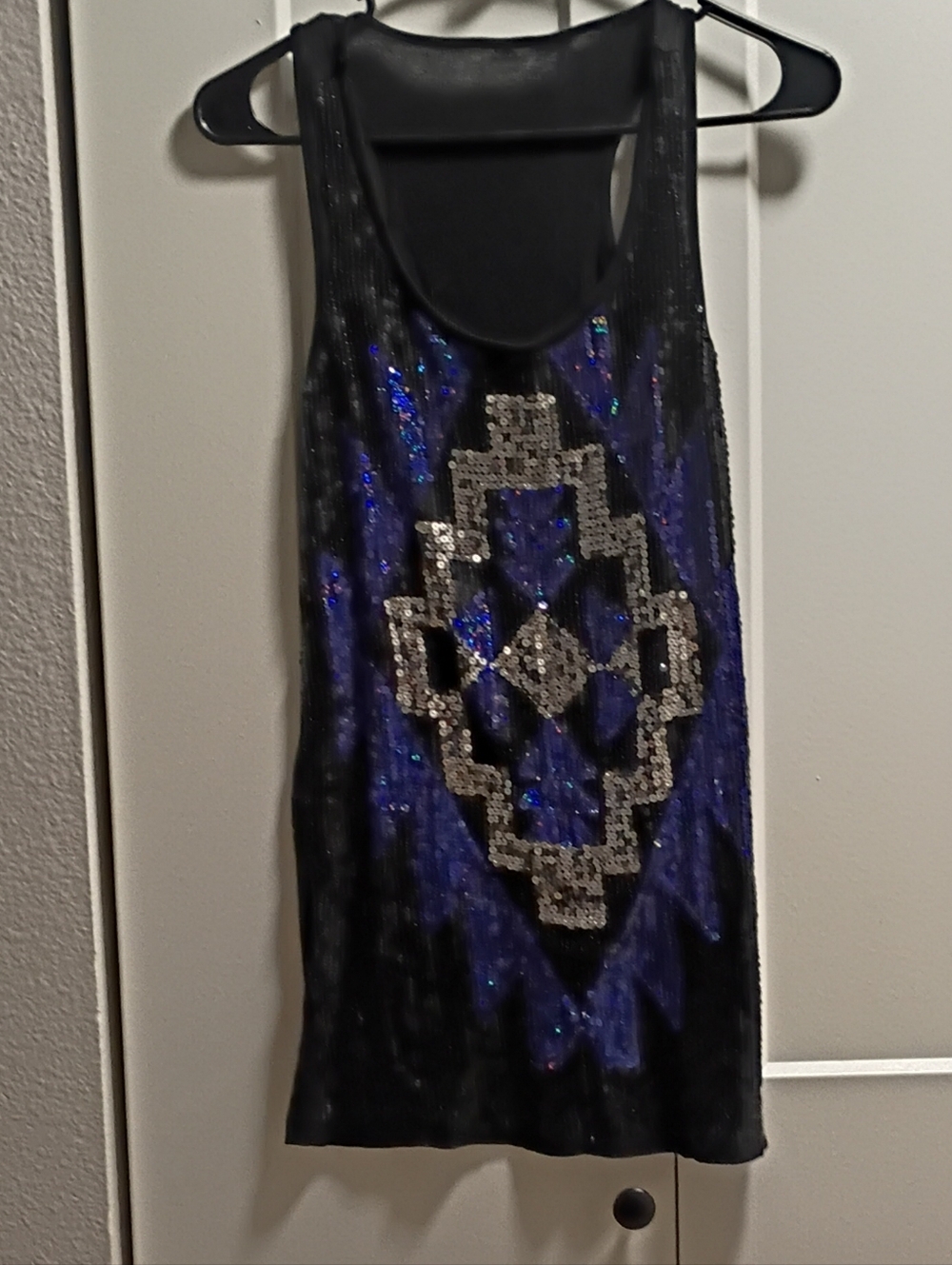 Forever 21 Sequin Mini Dress - Blue and Black